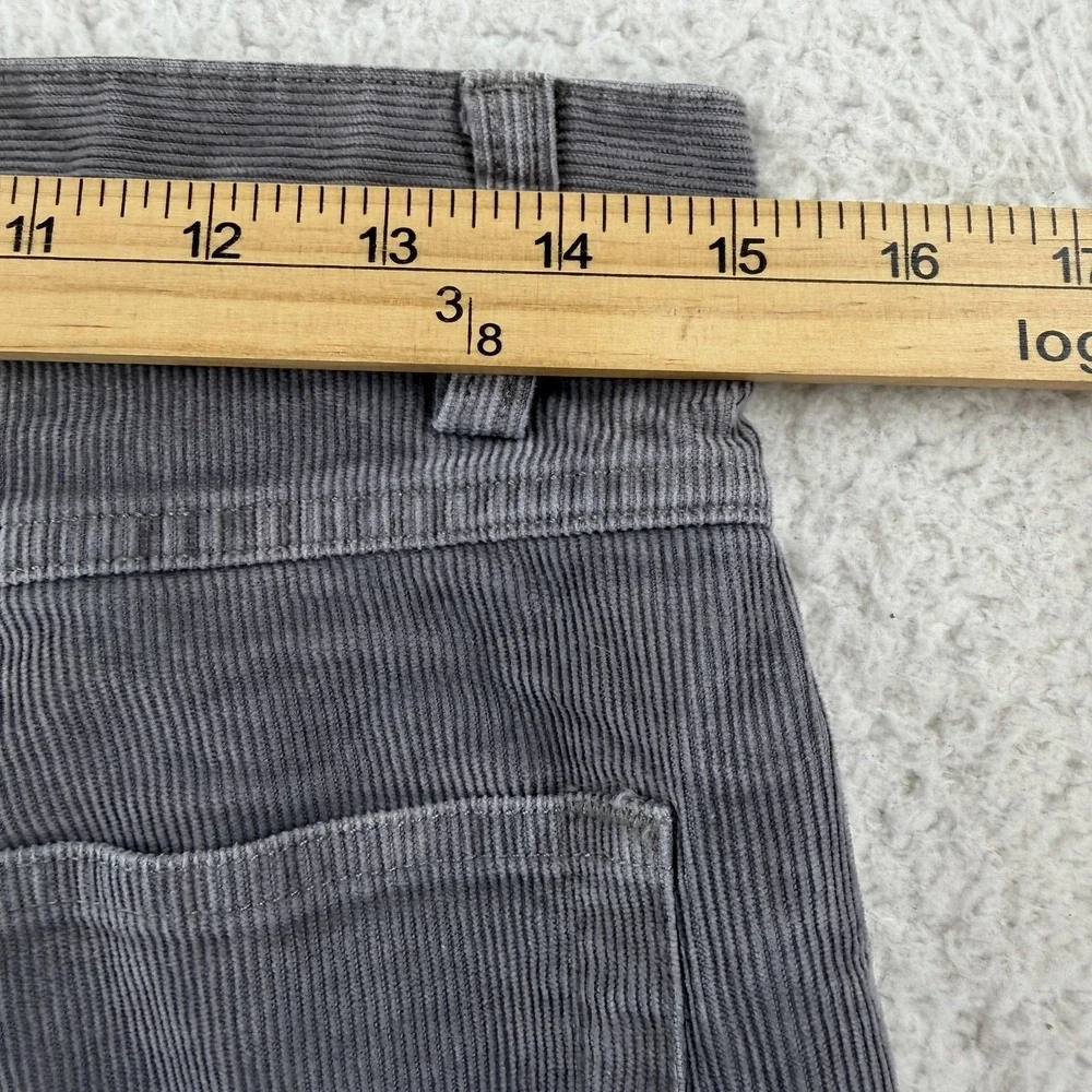 Brooks Brothers Mens 30x32 Gray Corduroy Pants Regular Clark Stretch Chino